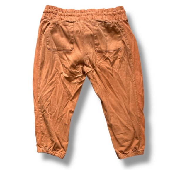 Time And Tru Orange Cropped Joggers Women's Size XL Fall Gorpcore Comfy Sporty - Picture 4 of 10